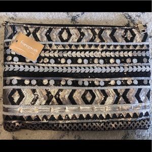Francesca's sequined clutch